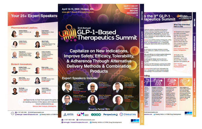 Brochure for the 3rd GLP-1-Based Therapeutics Summit 2026